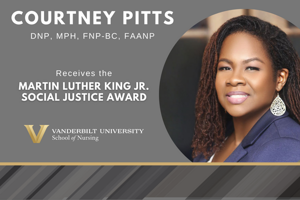 Courtney Pitts recognized for social justice work | School of Nursing |  Vanderbilt University