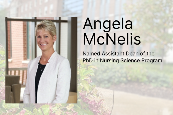 person smiling, Angela McNelis dean of PhD in nursing program