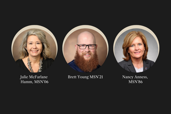 Headshots of the panelists with a black background.