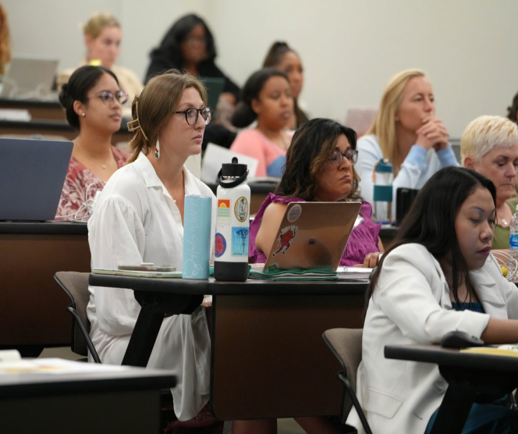 Nursing students in class