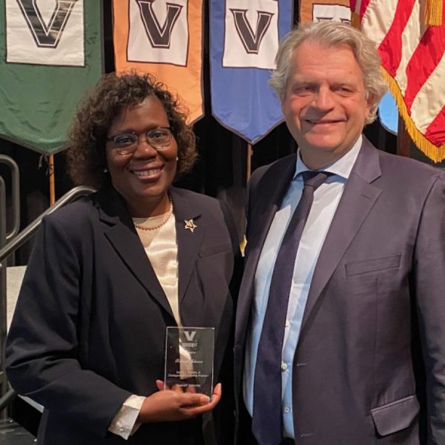 Chancellor Diermeier and Rolanda johnson